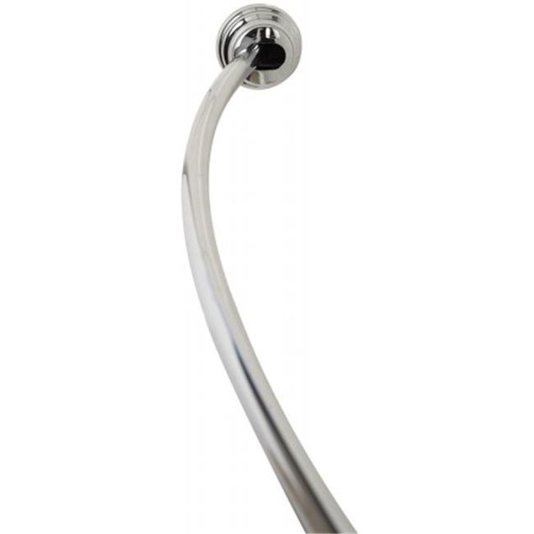 Zenith Products Zenith Products 35633BNP 50 in. To 72 in. Brushed Nickel Curved Shower Rod 35633BNP